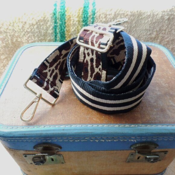 Crossbody Strap Adjustable Animal Print & Stripe NWOT - Picture 2 of 10